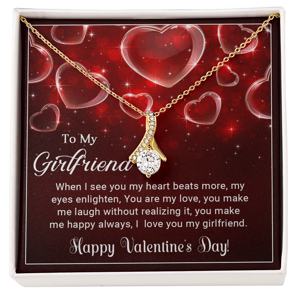 Happy Valentine's Day - Best Gift For Girlfriend - Alluring Beauty Necklace