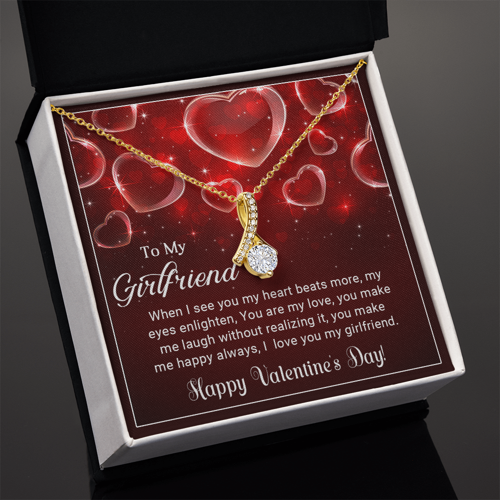 Happy Valentine's Day - Best Gift For Girlfriend - Alluring Beauty Necklace