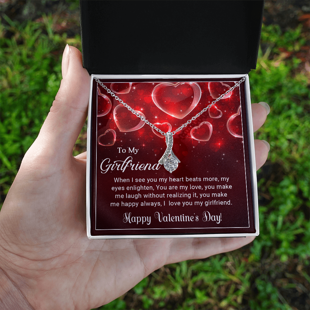 Happy Valentine's Day - Best Gift For Girlfriend - Alluring Beauty Necklace