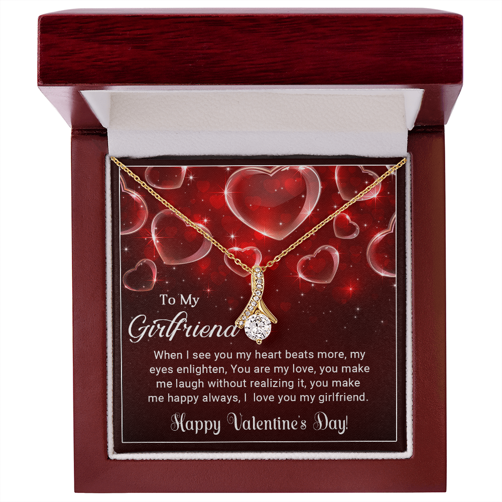 Happy Valentine's Day - Best Gift For Girlfriend - Alluring Beauty Necklace
