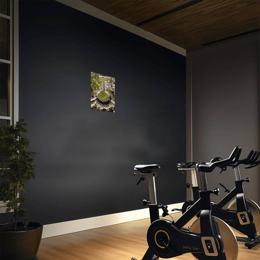 The Royal Crescent and Circus, Bath Somerset, England, Metal Wall Art