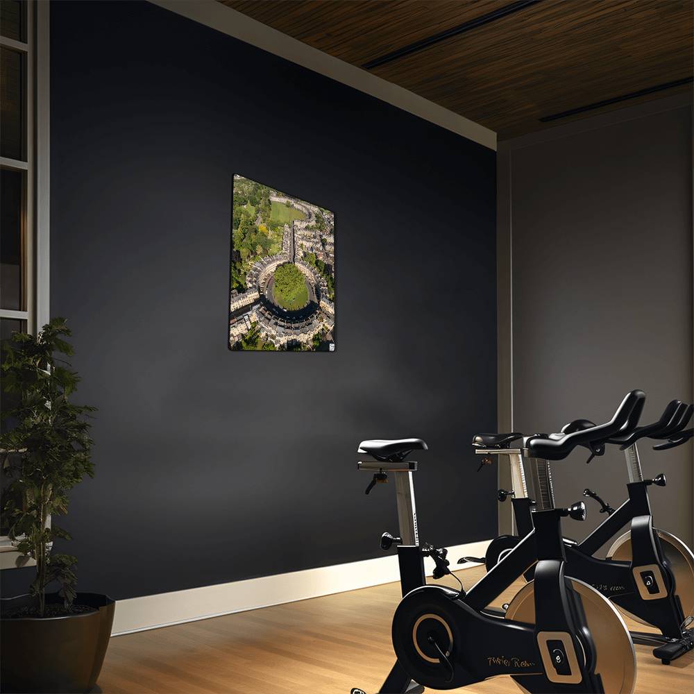 The Royal Crescent and Circus, Bath Somerset, England, Metal Wall Art