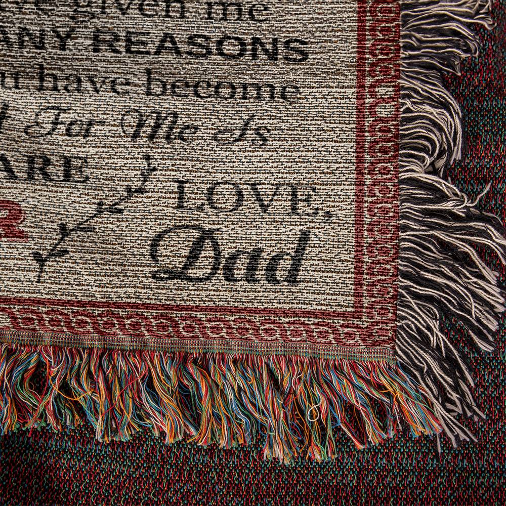 Heirloom Woven Blanket-Portrait, To My Daughter