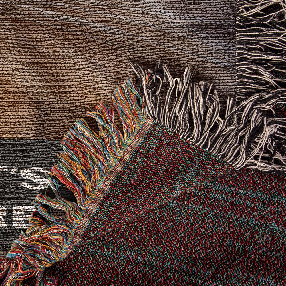 Heirloom Woven Blanket-Portrait, Cat Staring