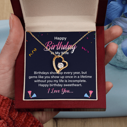 Happy Birthday - Best Gift For Wife - Forever Love Necklace