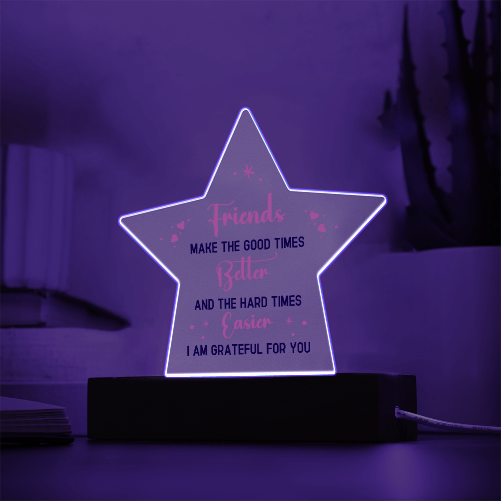 Best Friends Gift For - Acrylic Star Plaque