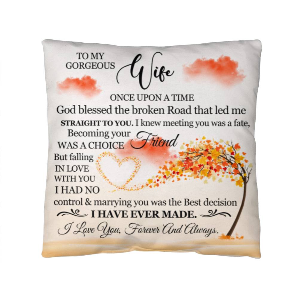 To My Gorgeous Wife, Classic Throw Pillow, Mother's Day