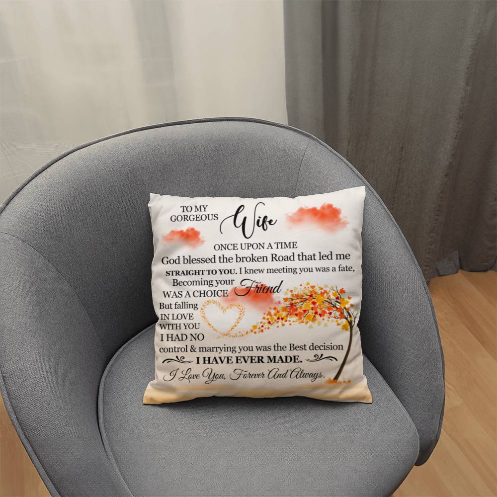 To My Gorgeous Wife, Classic Throw Pillow, Mother's Day