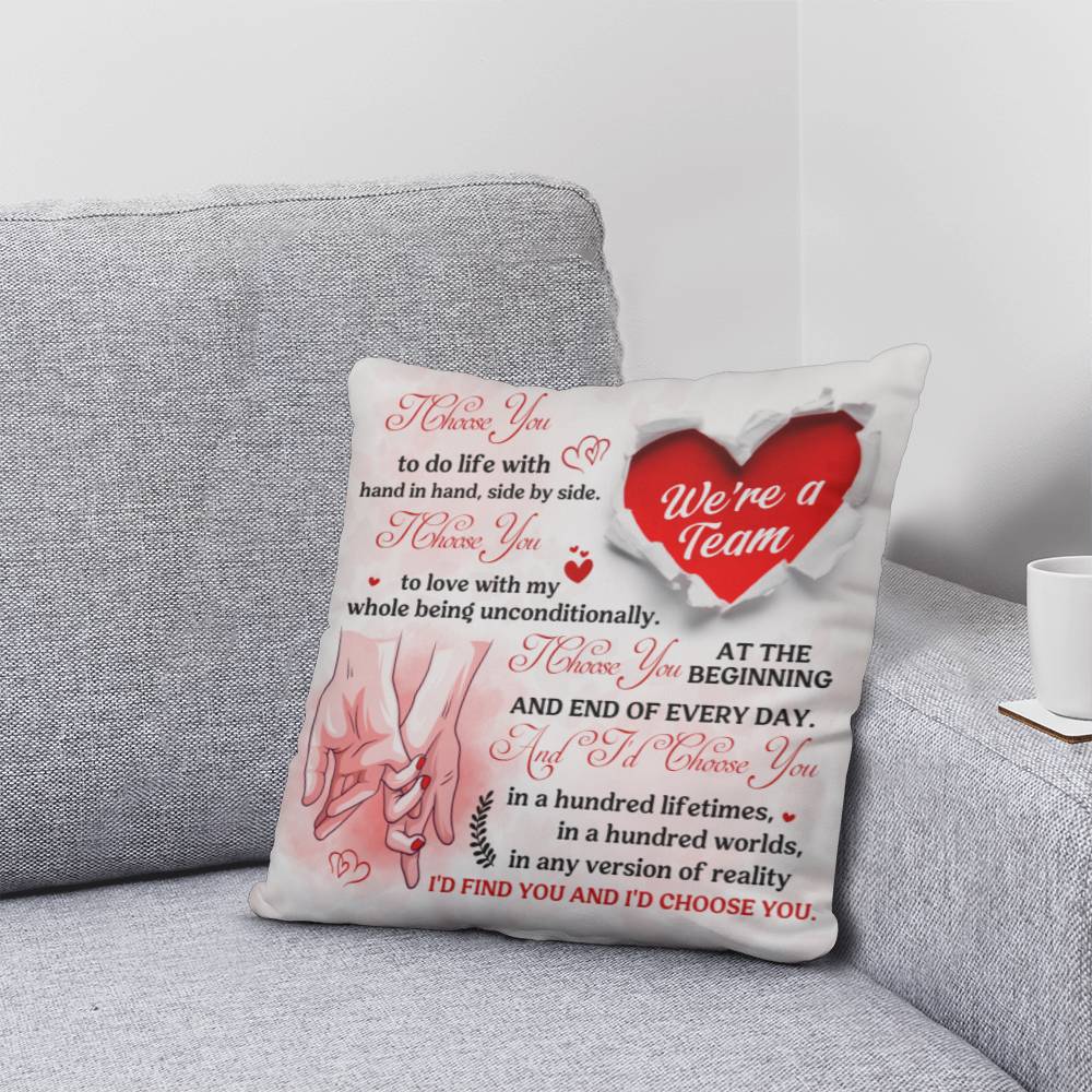 Classic Throw Pillow, To Wife, Soulmate, Girlfriend, Mother's Day