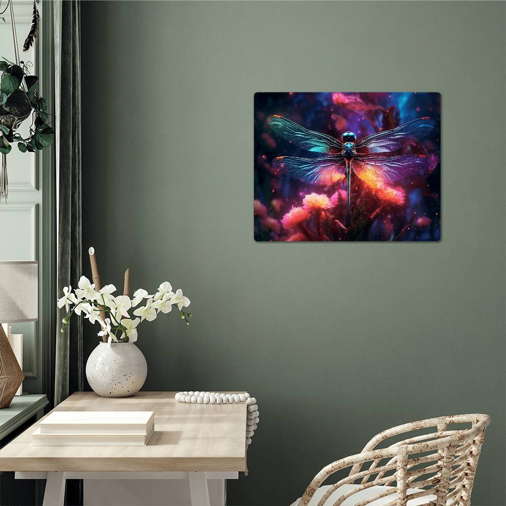 Dragon Fly, Hi Gloss Metal Wall Art Print