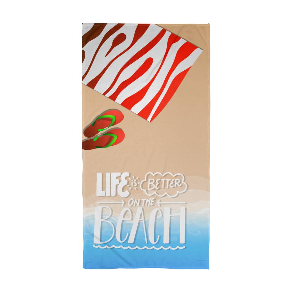 Bath Towel-Life is better on the beach