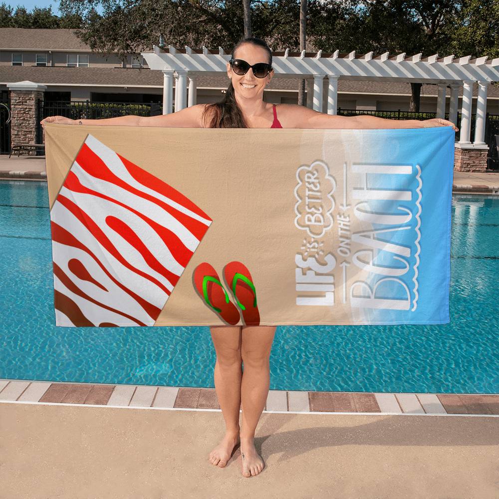 Bath Towel-Life is better on the beach