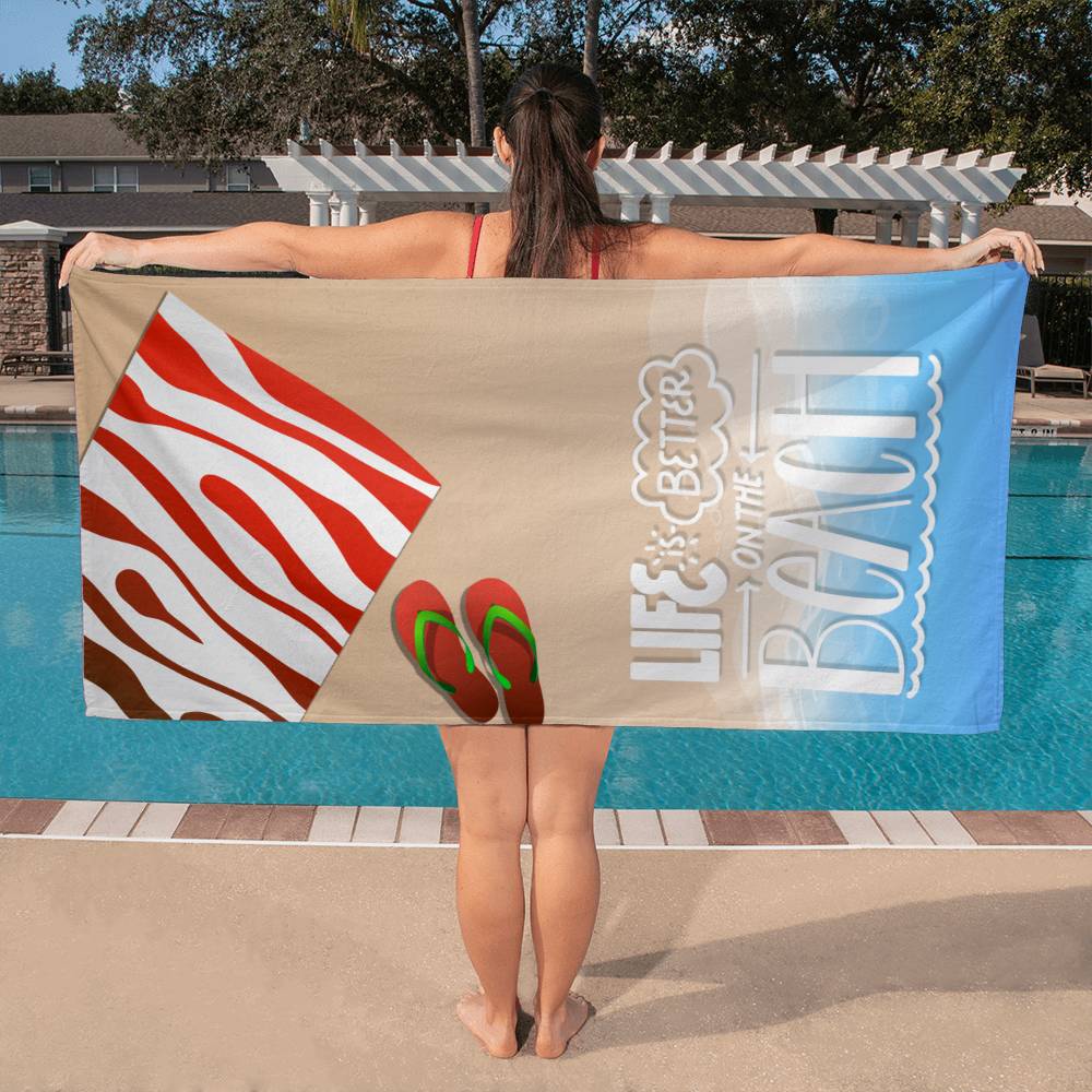 Bath Towel-Life is better on the beach