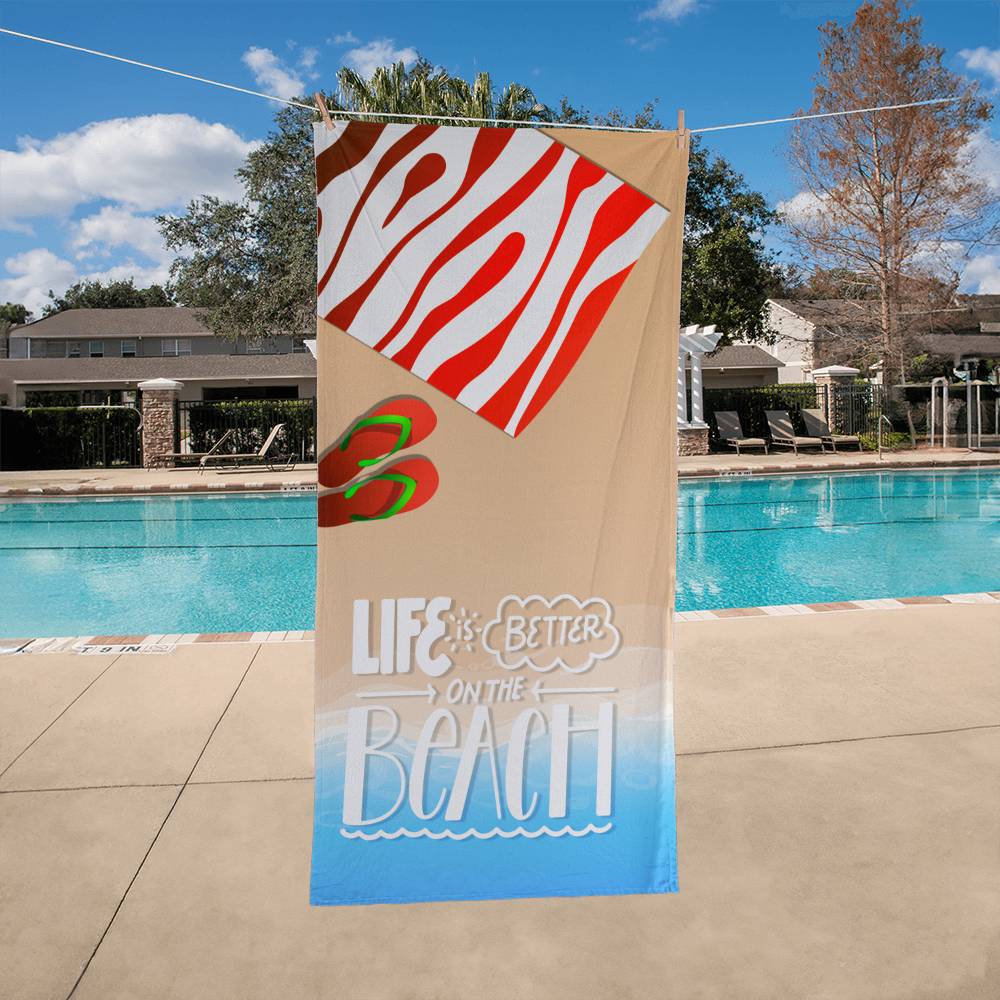 Bath Towel-Life is better on the beach