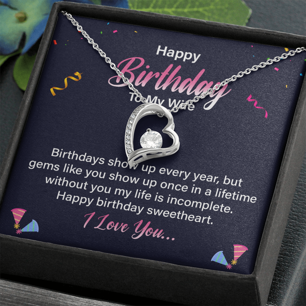 Happy Birthday - Best Gift For Wife - Forever Love Necklace