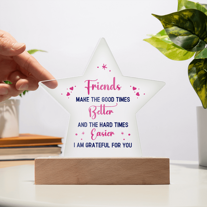 Best Friends Gift For - Acrylic Star Plaque