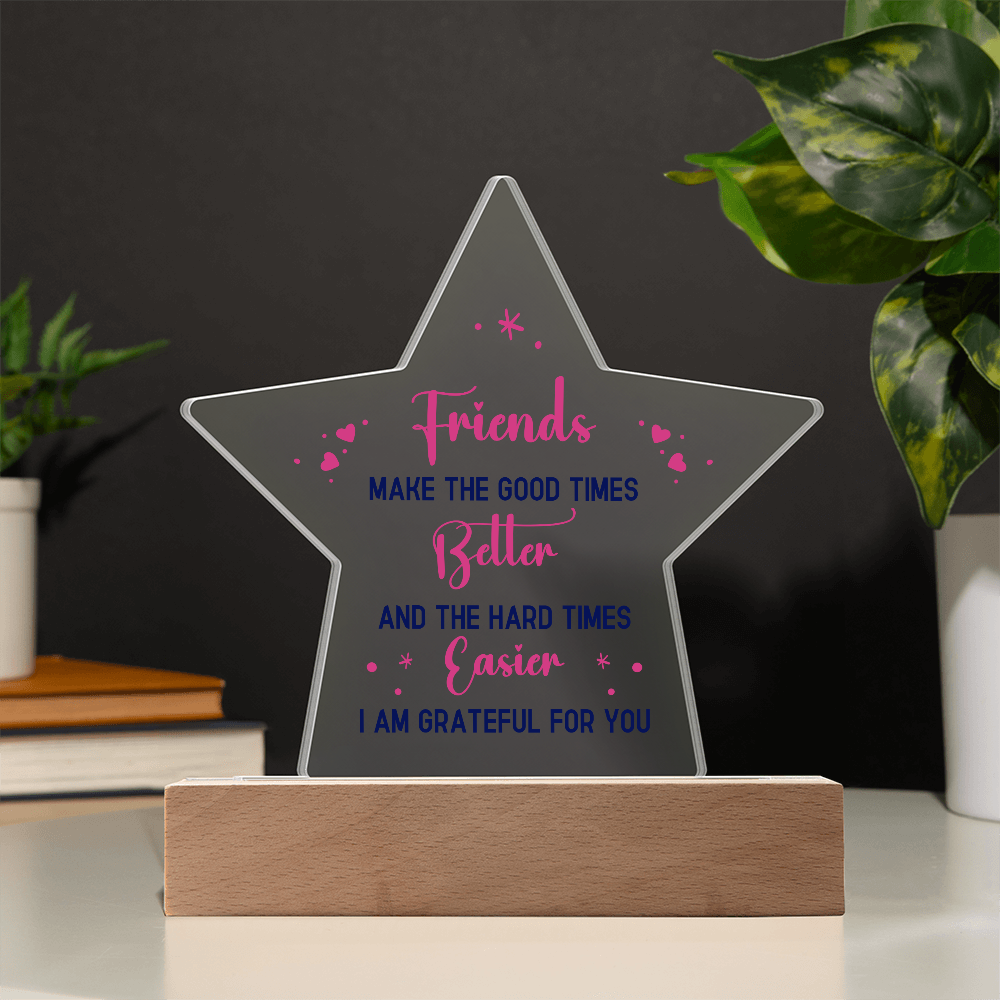 Best Friends Gift For - Acrylic Star Plaque