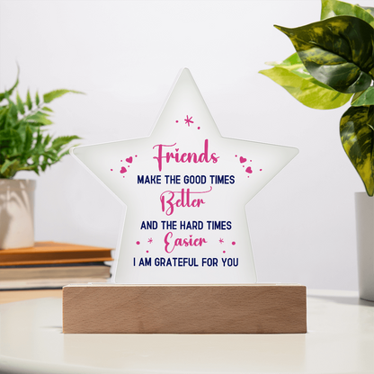 Best Friends Gift For - Acrylic Star Plaque