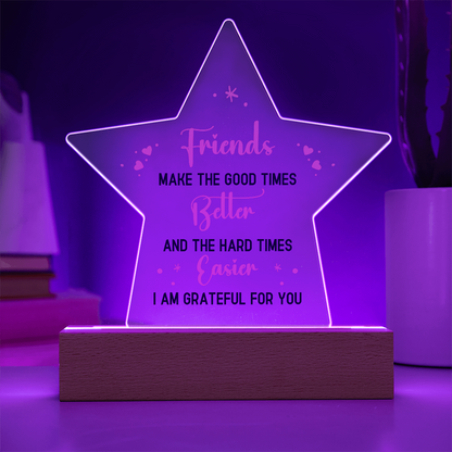 Best Friends Gift For - Acrylic Star Plaque