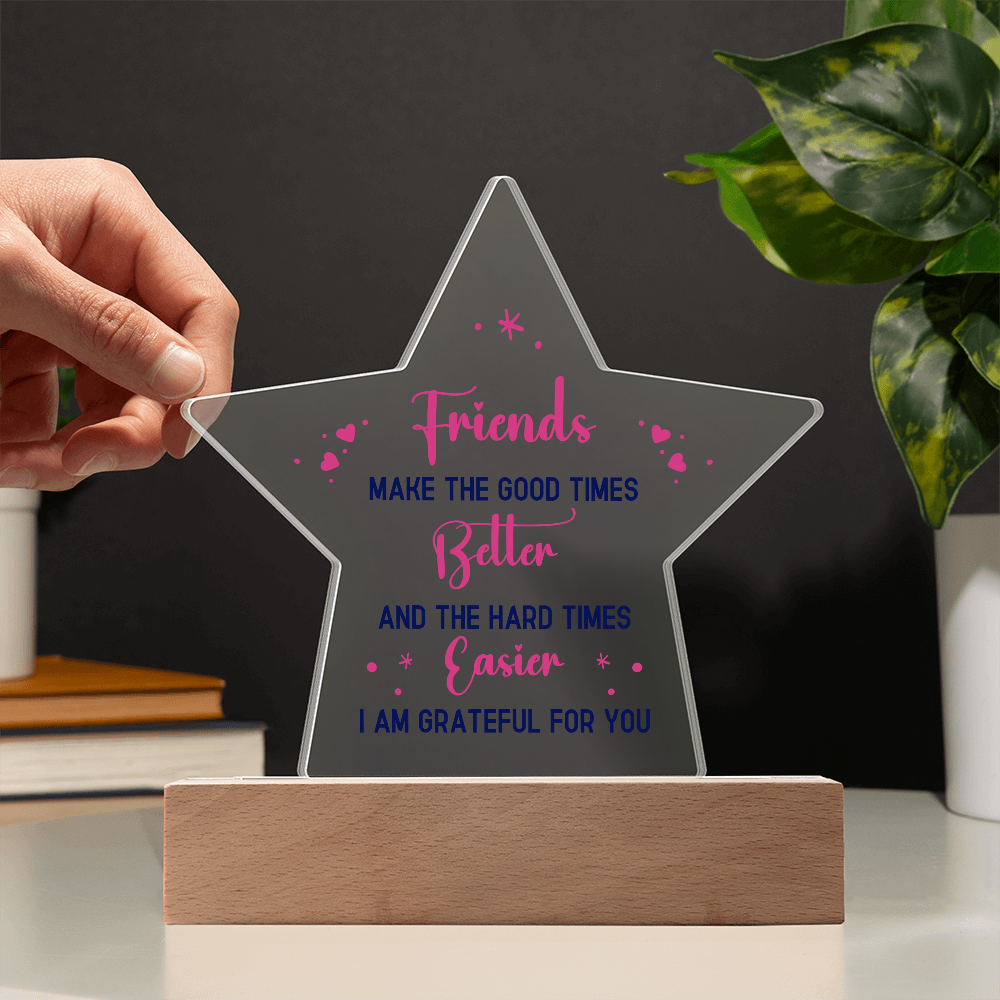 Best Friends Gift For - Acrylic Star Plaque